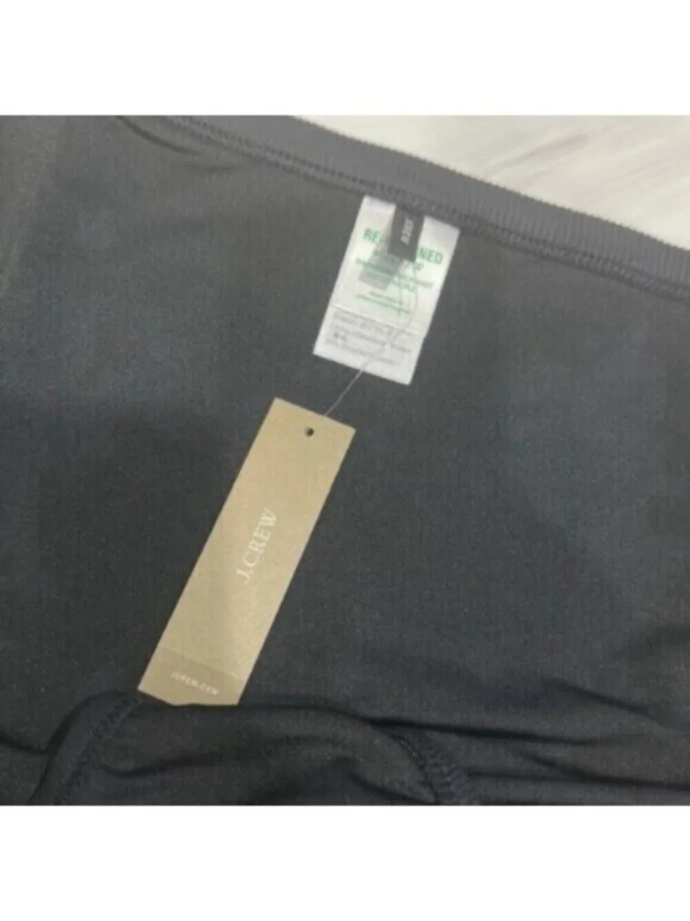 NWT J Crew Black Ribbed Trim Hipster Full Coverage Bikini Bottom Size 3X